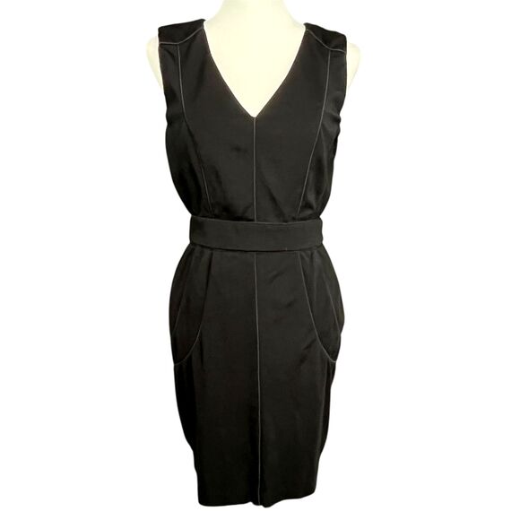 Trina Turk Black Sleeveless Sheath Dress | Size 4 Style 156301 - Picture 1 of 15